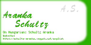 aranka schultz business card